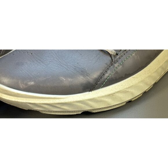 ECCO St.1 Lite Mens 13 Wild Dove Gray "YAK Leather" Mid Cut Sock Sneaker *READ - Picture 11 of 16